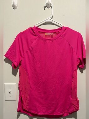Zella Short Sleeve Active Tee - Bright Pink